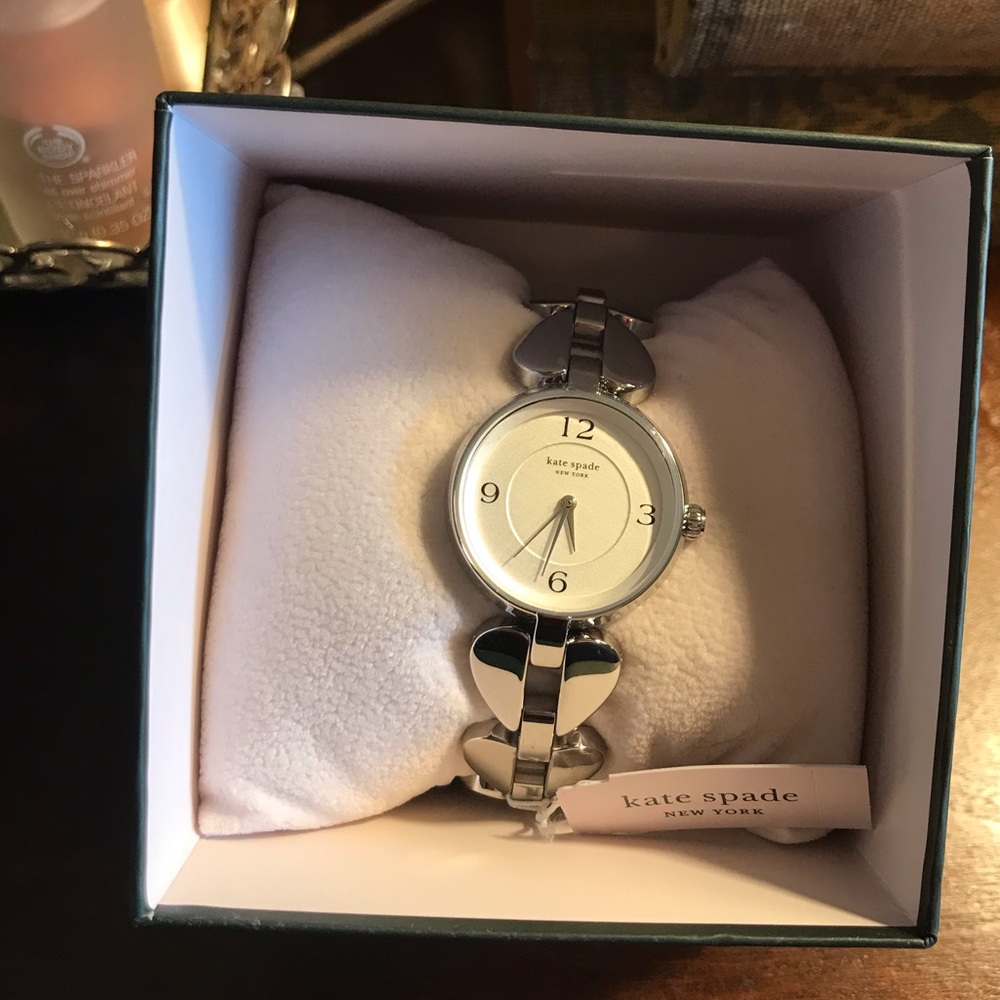 Kate Spade silver split spade watch